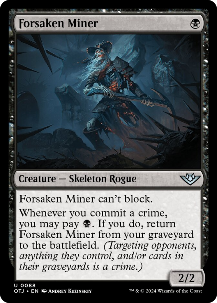Forsaken Miner [Outlaws of Thunder Junction] | Silver Goblin