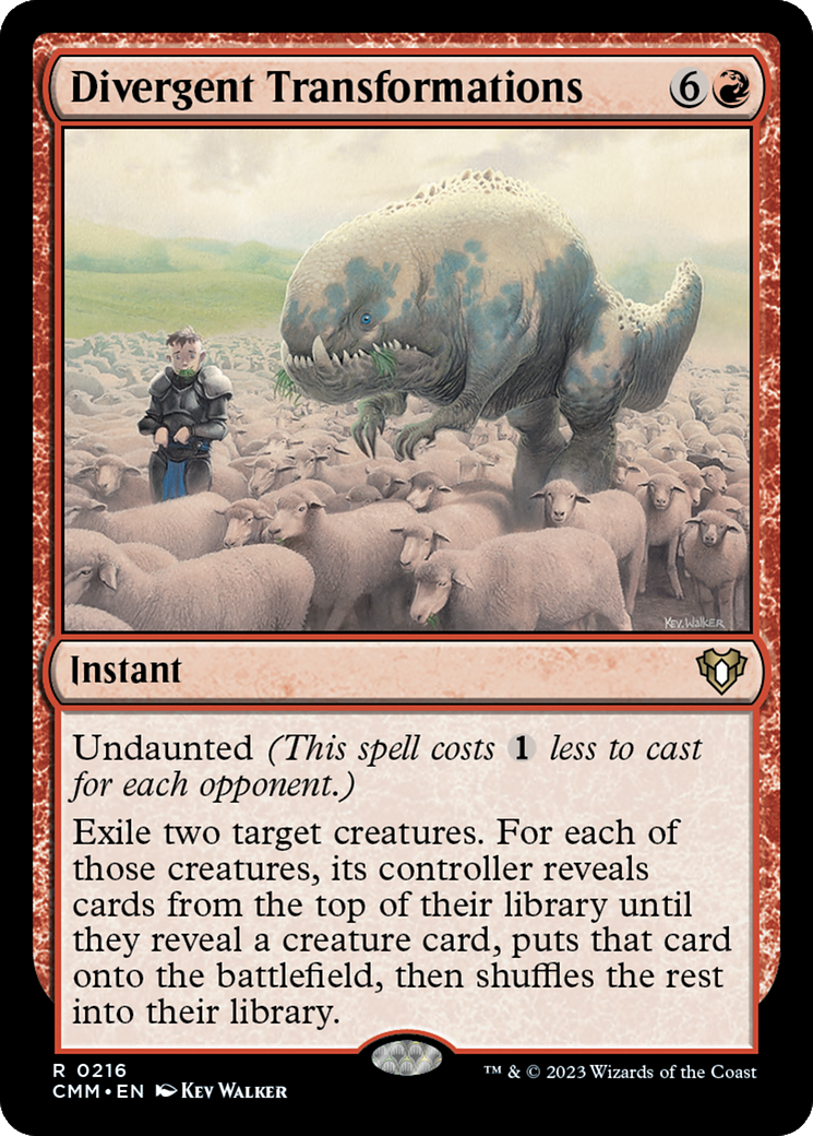 Divergent Transformations [Commander Masters] Foil