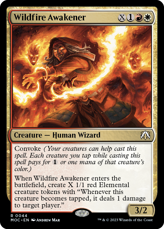 Wildfire Awakener [March of the Machine Commander] | Silver Goblin