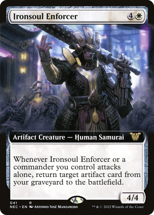Ironsoul Enforcer (Extended Art) [Kamigawa: Neon Dynasty Commander]