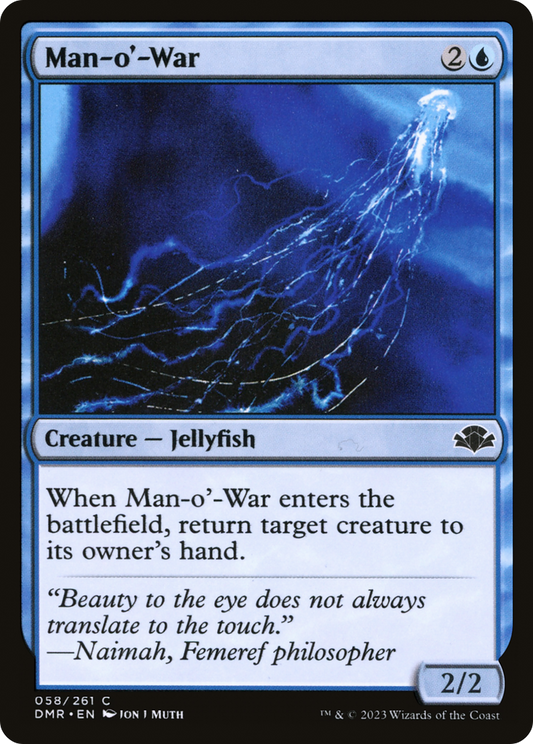 Man-o'-War [Dominaria Remastered] Foil