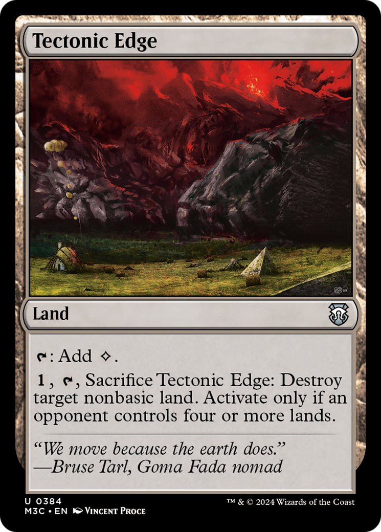 Tectonic Edge (Ripple Foil) [Modern Horizons 3 Commander] | Silver Goblin