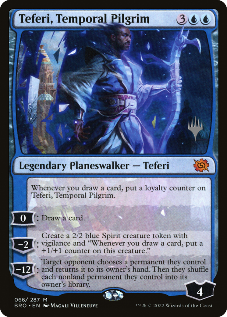 Teferi, Temporal Pilgrim (Promo Pack) [The Brothers' War Promos] | Silver Goblin