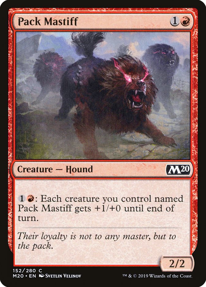 Pack Mastiff [Core Set 2020] | Silver Goblin