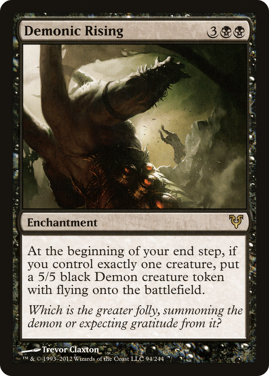 Demonic Rising [Avacyn Restored] Foil