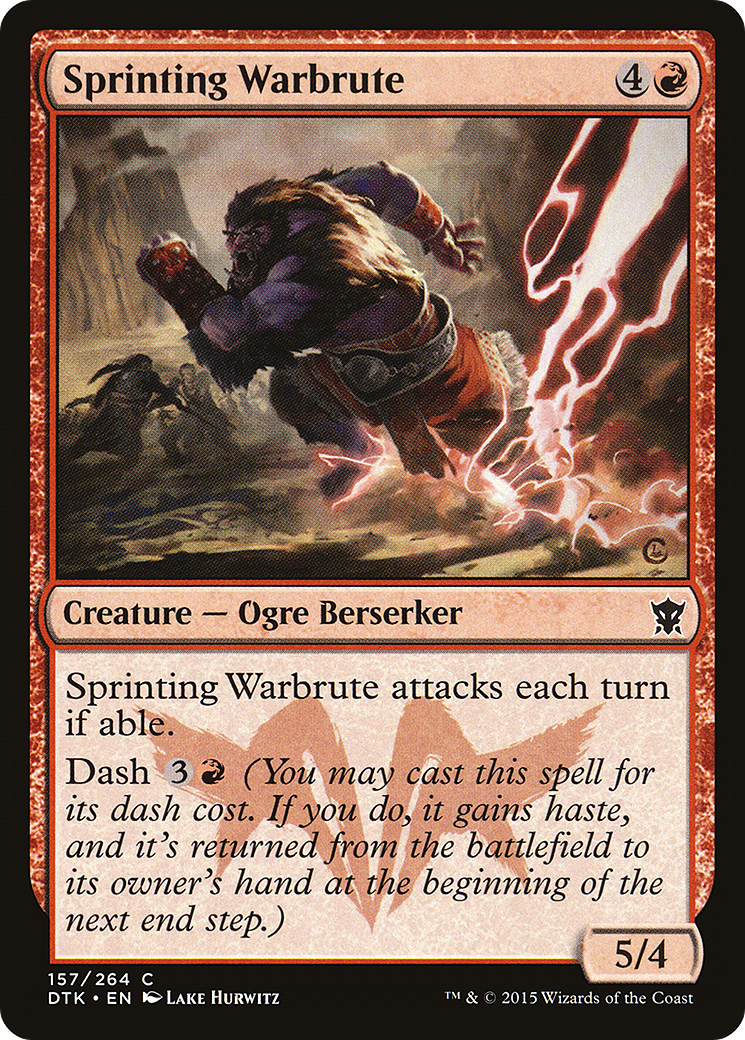 Sprinting Warbrute (157) Foil - Dragons of Tarkir