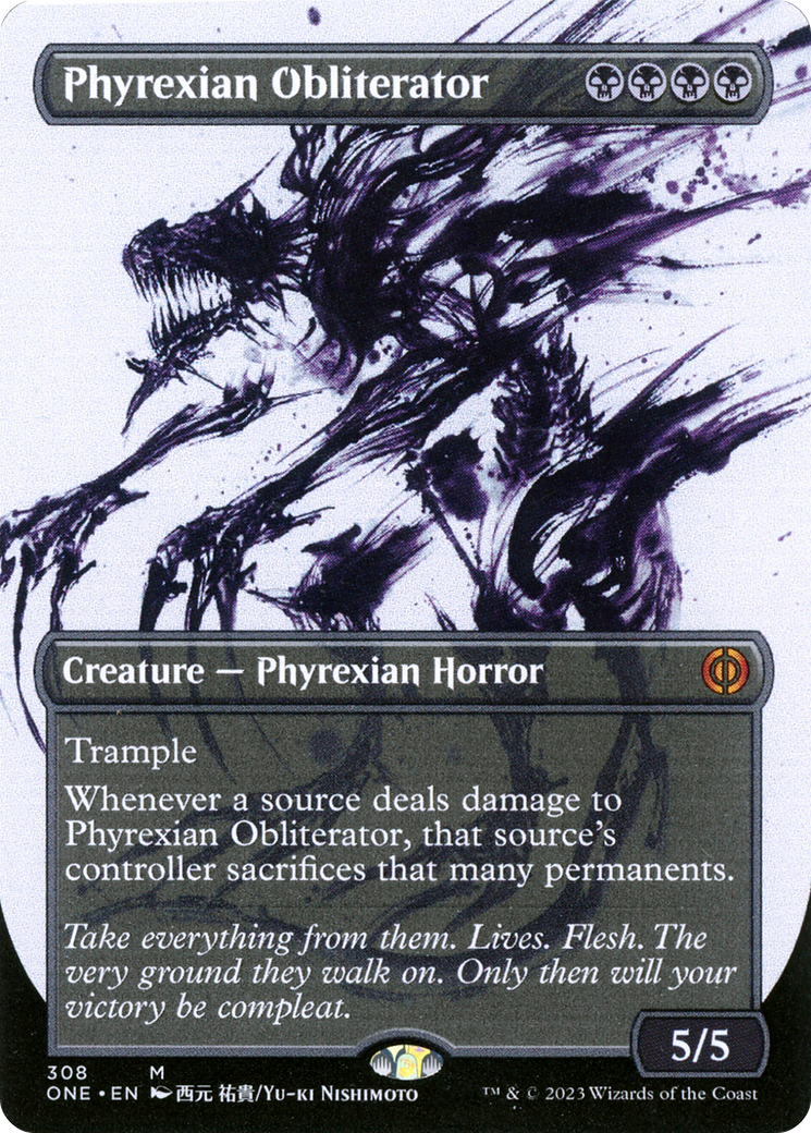 Phyrexian Obliterator (Borderless Ichor) [Phyrexia: All Will Be One] Foil
