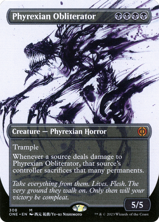 Phyrexian Obliterator (Borderless Ichor) [Phyrexia: All Will Be One] Foil