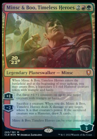 Minsc & Boo, Timeless Heroes [Commander Legends: Battle for Baldur's Gate Prerelease Promos] | Silver Goblin