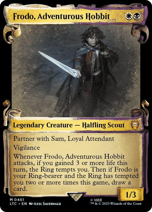Frodo, Adventurous Hobbit [The Lord of the Rings: Tales of Middle-Earth Commander Showcase Scrolls] Foil