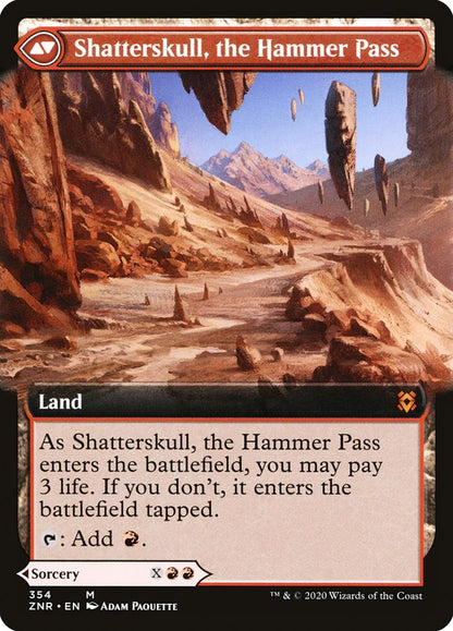 Shatterskull Smashing // Shatterskull, the Hammer Pass (Extended Art) [Zendikar Rising] Foil