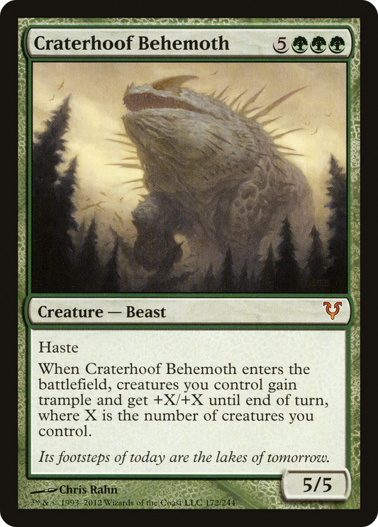 Craterhoof Behemoth [Avacyn Restored] Foil