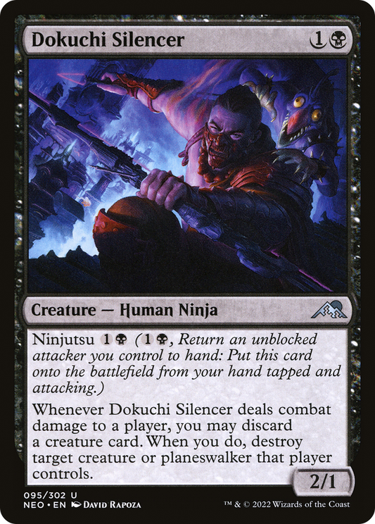Dokuchi Silencer [Kamigawa: Neon Dynasty] Foil