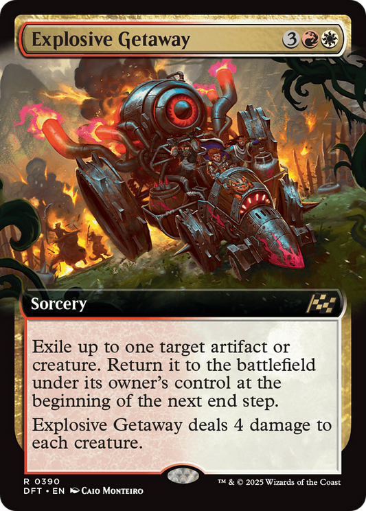 Explosive Getaway (Extended Art) Foil (390) - Aetherdrift