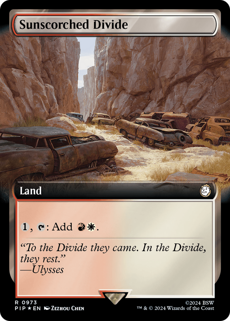 Sunscorched Divide (Extended Art) (Surge Foil) (Extended Art) (973) Foil - Fallout