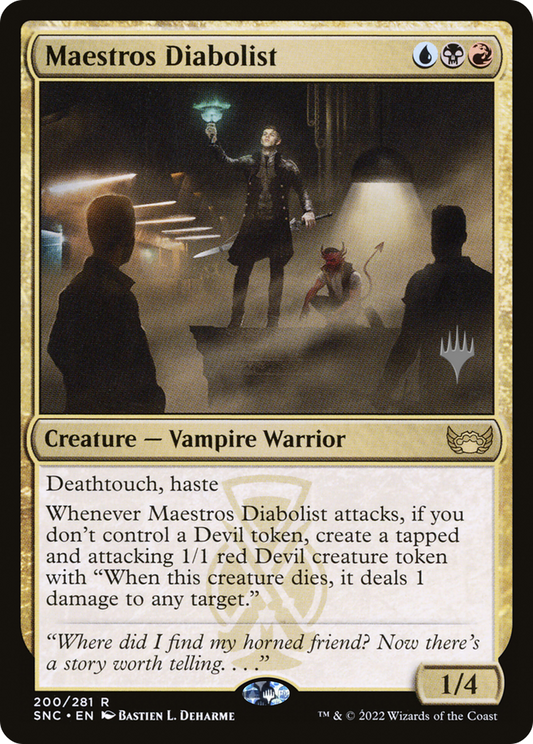 Maestros Diabolist (Promo Pack) [Streets of New Capenna Promos] Foil