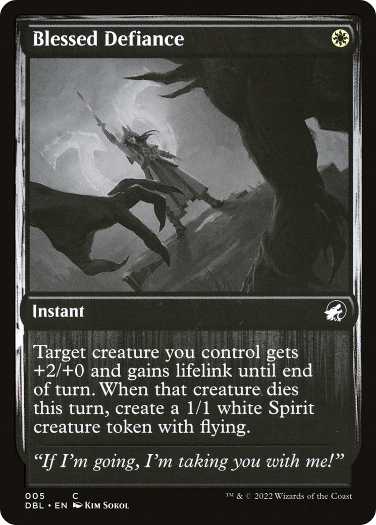 Blessed Defiance [Innistrad: Double Feature] | Silver Goblin