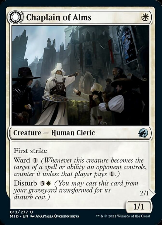 Chaplain of Alms // Chapel Shieldgeist [Innistrad: Midnight Hunt] Foil