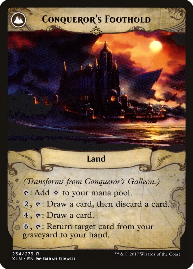 Conqueror's Galleon // Conqueror's Foothold [Ixalan] Foil