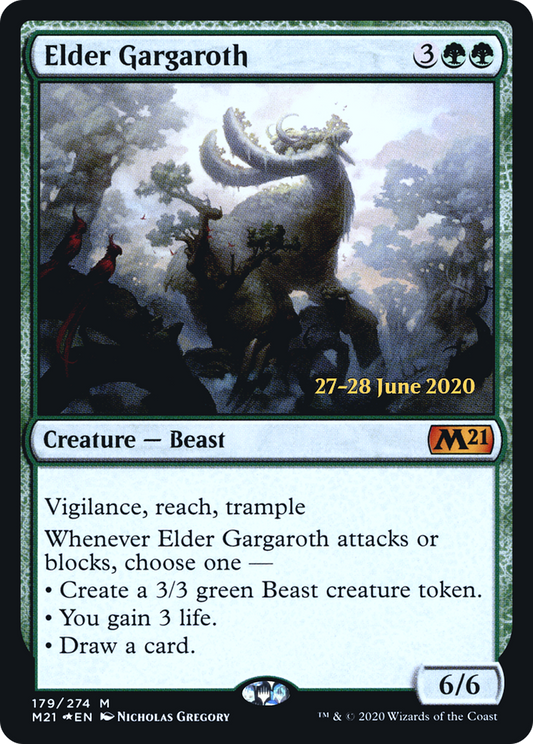 Elder Gargaroth [Core Set 2021 Prerelease Promos]