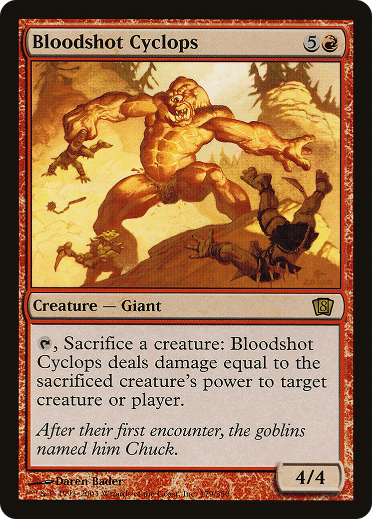 Bloodshot Cyclops (179★) Foil - Eighth Edition