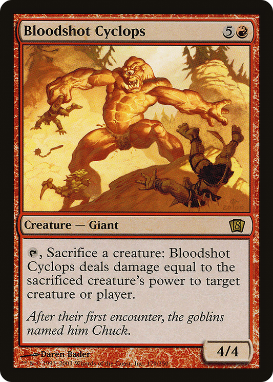 Bloodshot Cyclops (179★) Foil - Eighth Edition