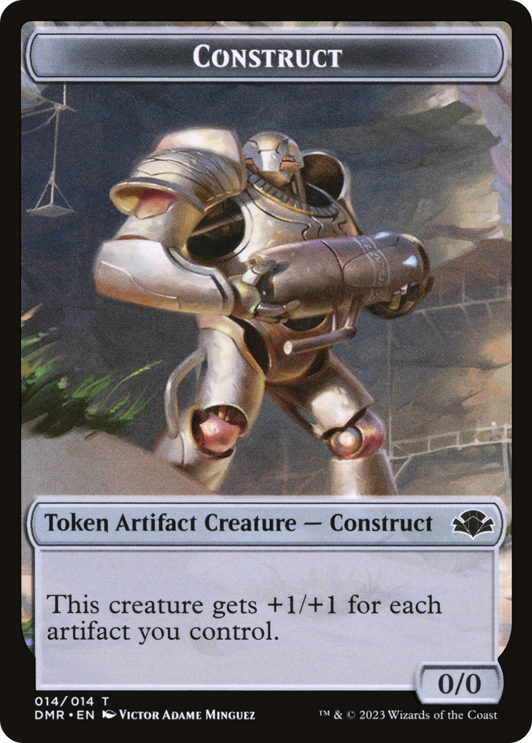 Construct Token [Dominaria Remastered Tokens] | Silver Goblin