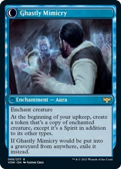 Mirrorhall Mimic // Ghastly Mimicry [Innistrad: Crimson Vow] Foil