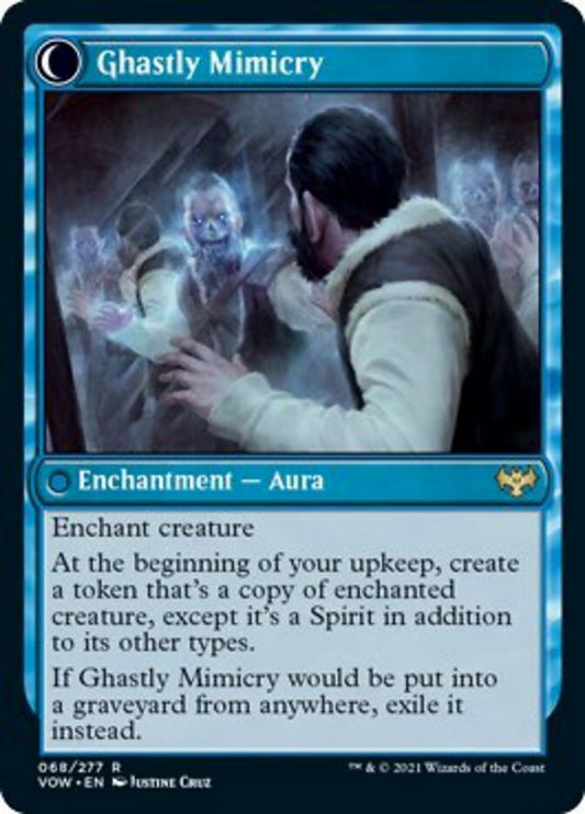 Mirrorhall Mimic // Ghastly Mimicry [Innistrad: Crimson Vow] Foil