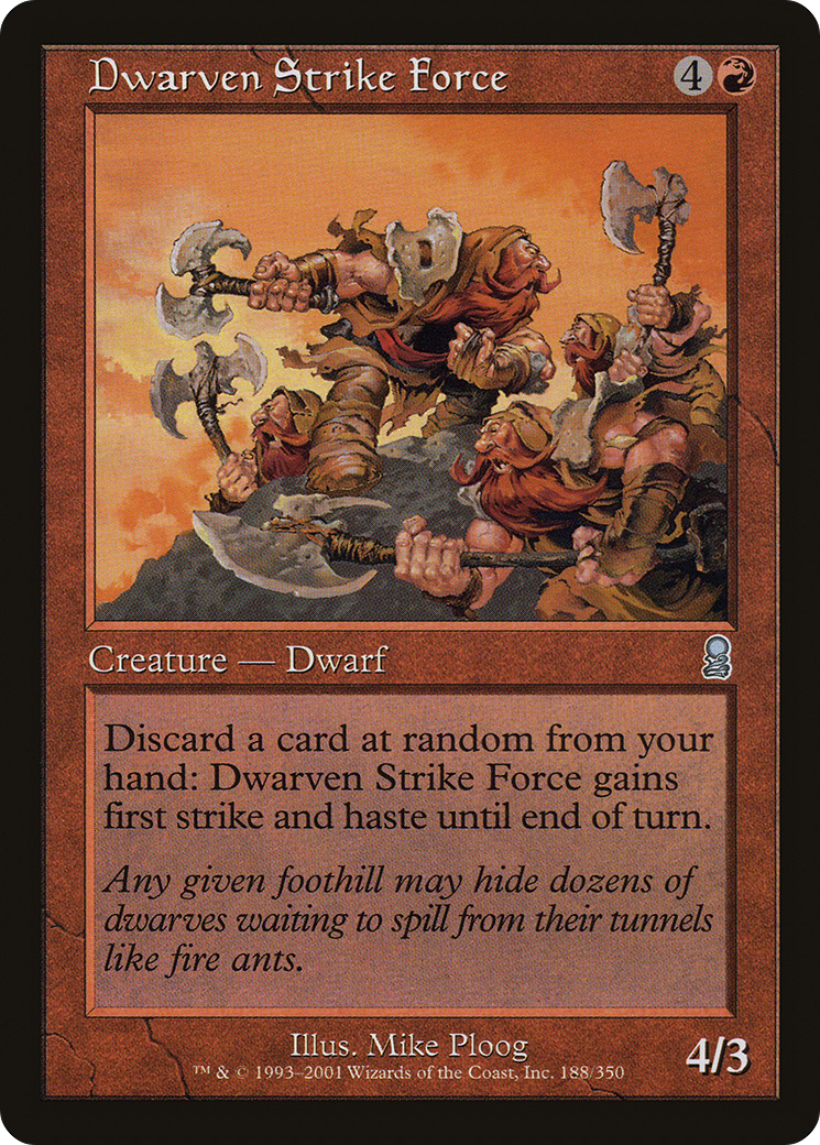 Dwarven Strike Force [Odyssey] Foil