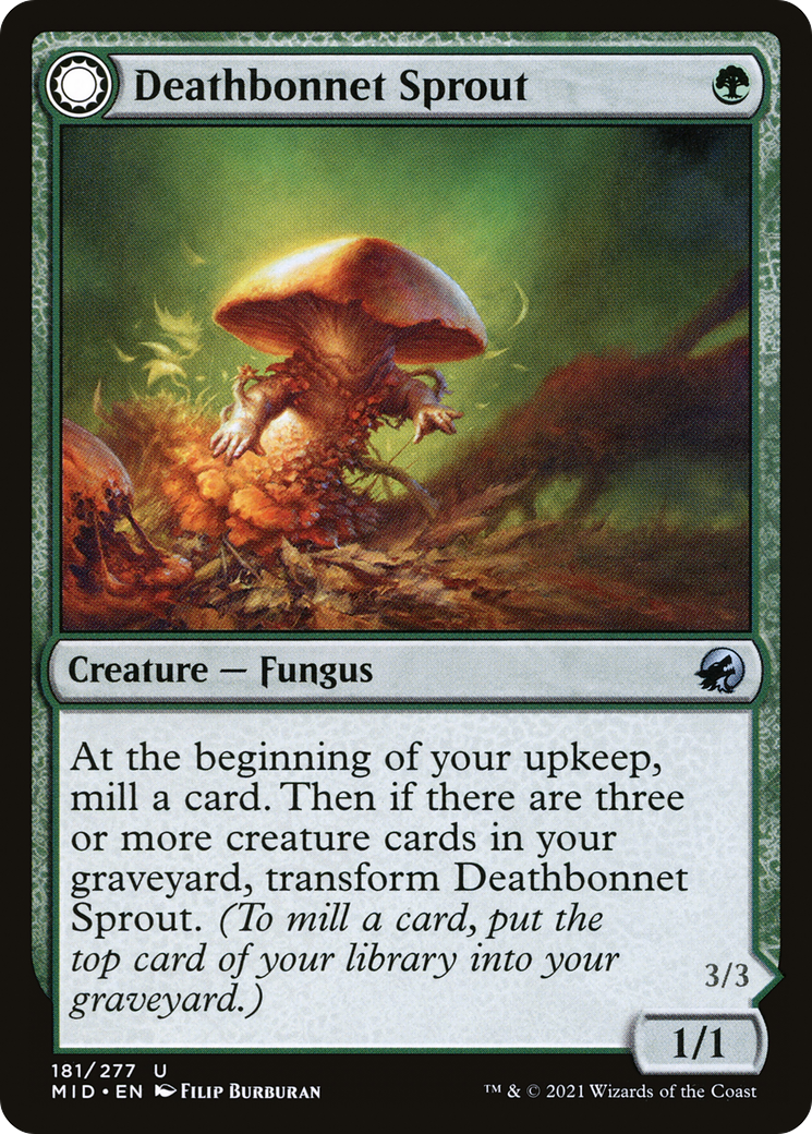 Deathbonnet Sprout // Deathbonnet Hulk [Innistrad: Midnight Hunt] Foil