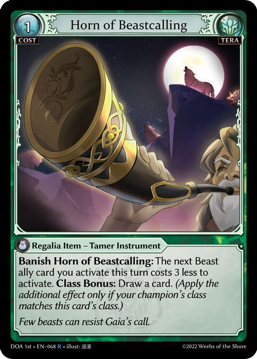 Horn of Beastcalling (068) [Dawn of Ashes: 1st Edition] Foil
