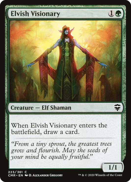 Elvish Visionary [Commander Legends] Foil