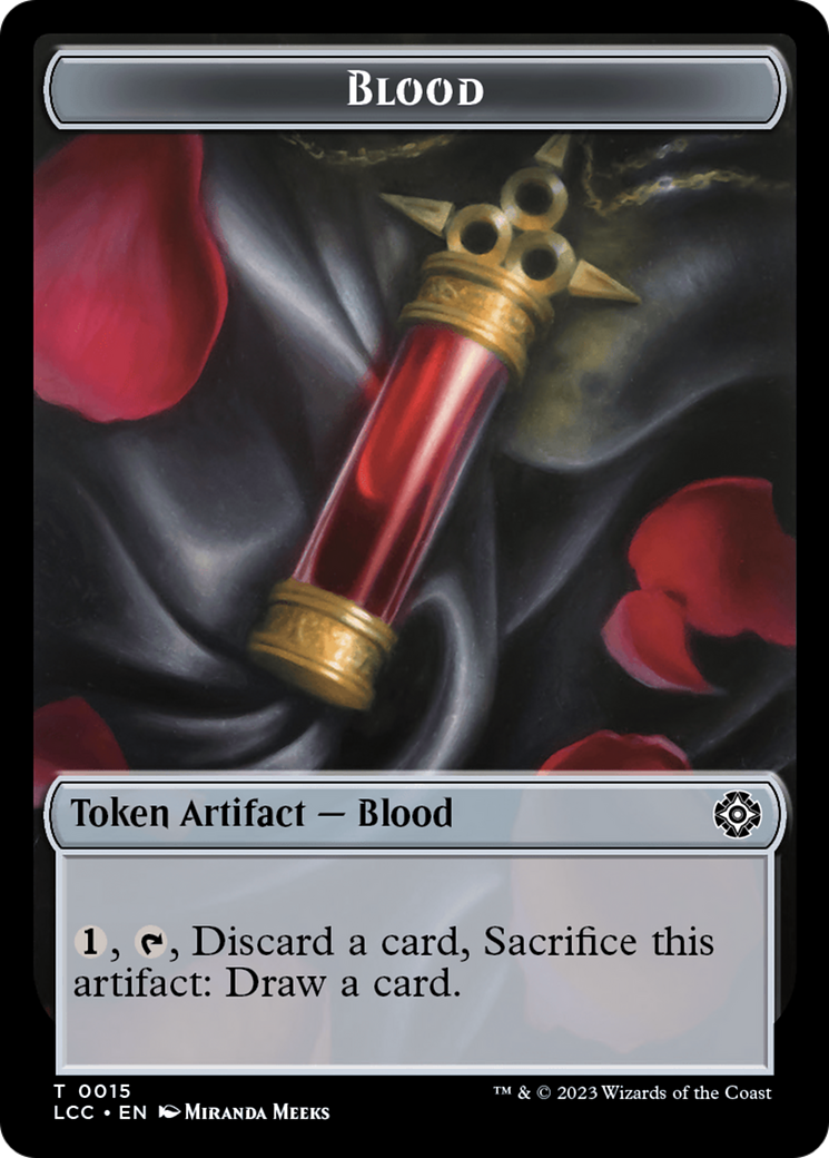 Blood // Vampire (0004) Double-Sided Token [The Lost Caverns of Ixalan Commander Tokens] | Silver Goblin