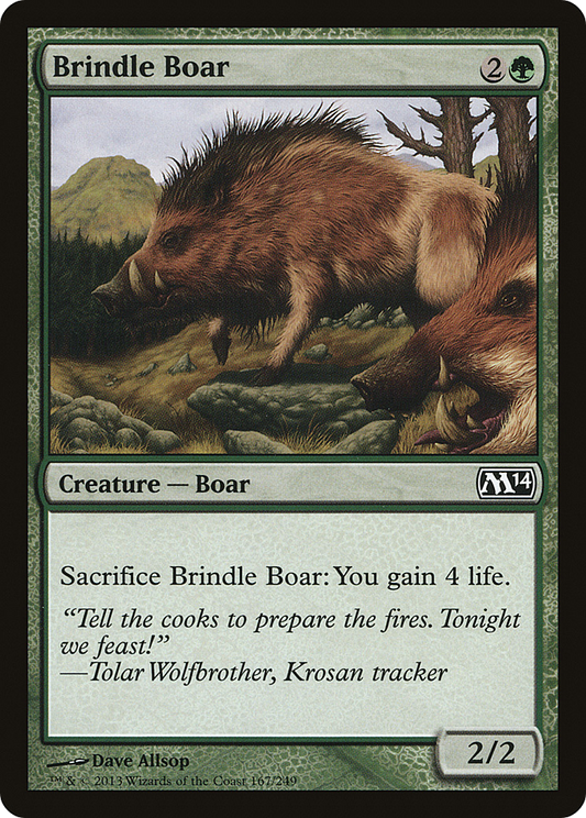 Brindle Boar [Magic 2014] Foil