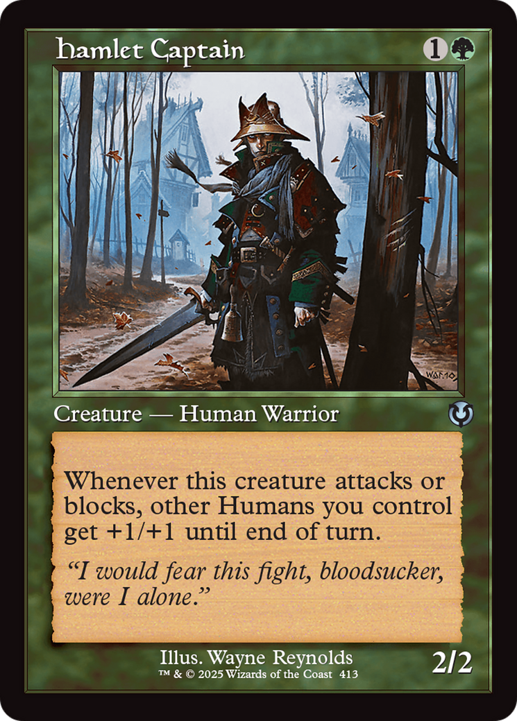 Hamlet Captain (Retro Frame) Foil (413) - Innistrad Remastered