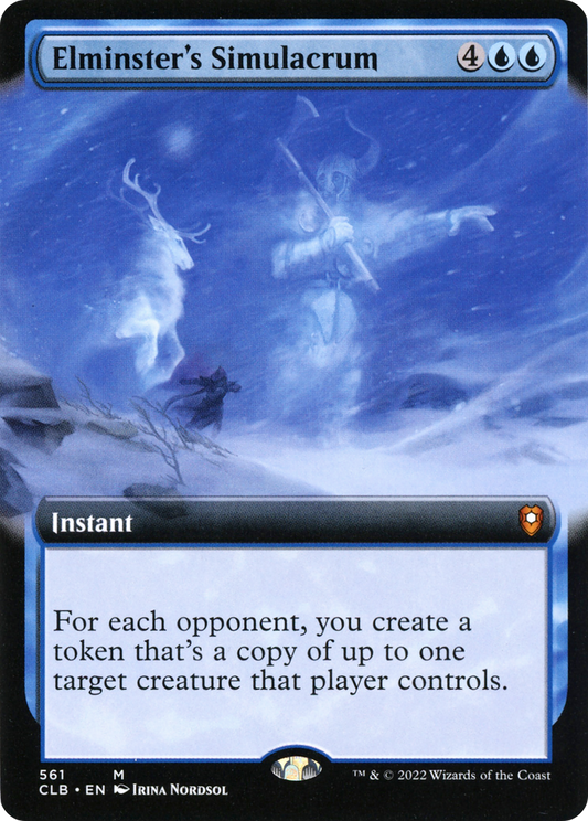 Elminster's Simulacrum (Extended Art) [Commander Legends: Battle for Baldur's Gate] Foil