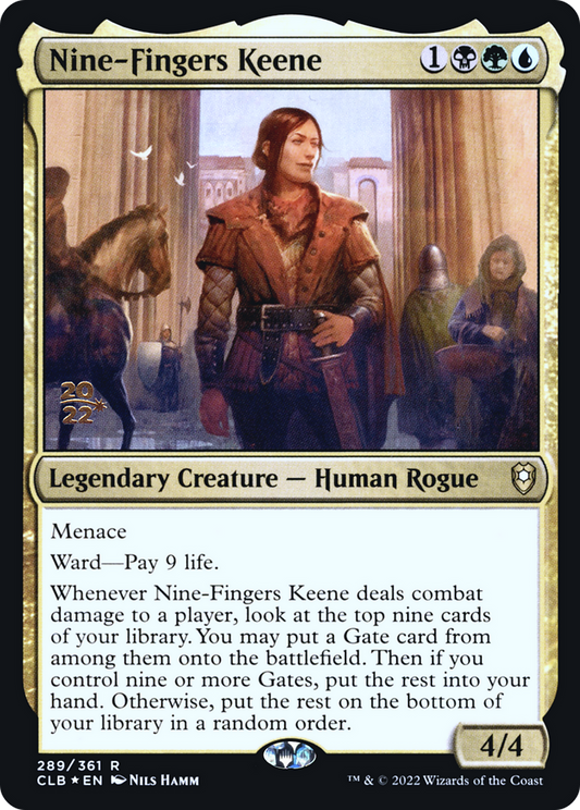 Nine-Fingers Keene [Commander Legends: Battle for Baldur's Gate Prerelease Promos]