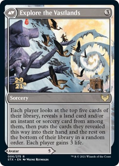 Wandering Archaic // Explore the Vastlands [Strixhaven: School of Mages Prerelease Promos] | Silver Goblin