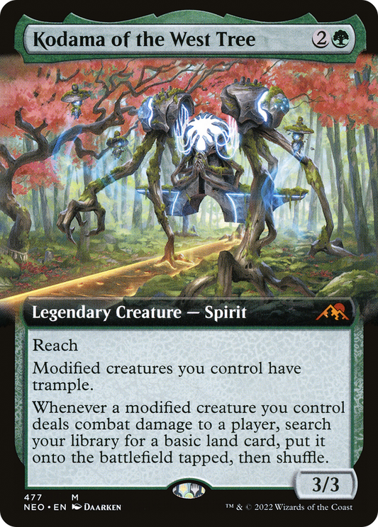 Kodama of the West Tree (Extended Art) [Kamigawa: Neon Dynasty] Foil