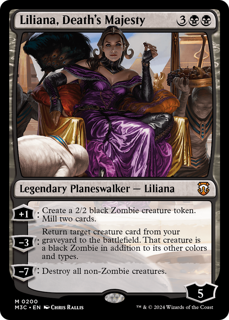 Liliana, Death's Majesty (Ripple Foil) [Modern Horizons 3 Commander] | Silver Goblin