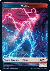 Weird // Zombie Double-Sided Token [Core Set 2021 Tokens] | Silver Goblin