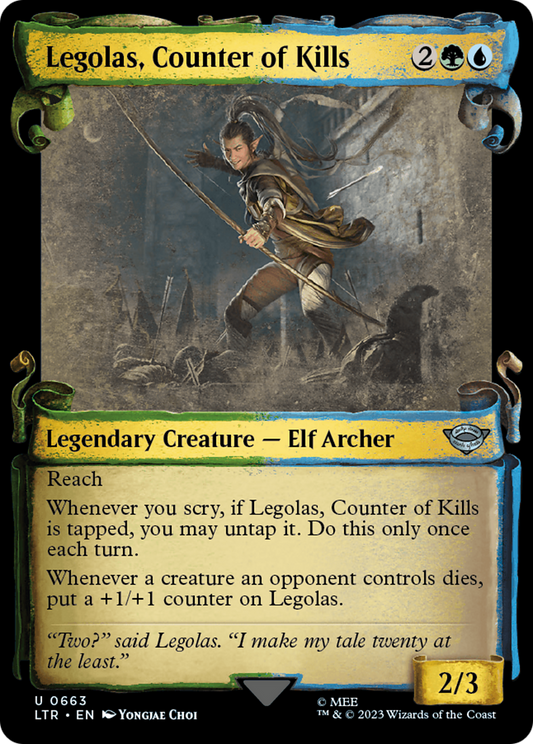 Legolas, Counter of Kills [The Lord of the Rings: Tales of Middle-Earth Showcase Scrolls] Foil
