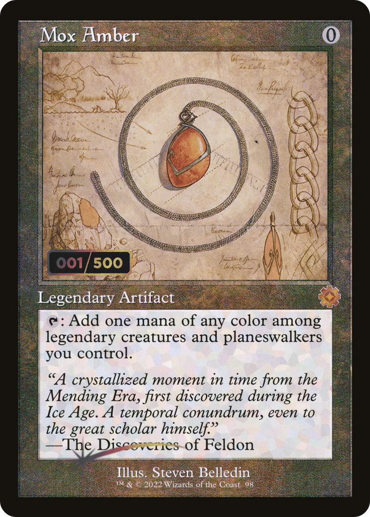 Mox Amber (Retro Schematic) (Serialized) [The Brothers' War Retro Artifacts] | Silver Goblin