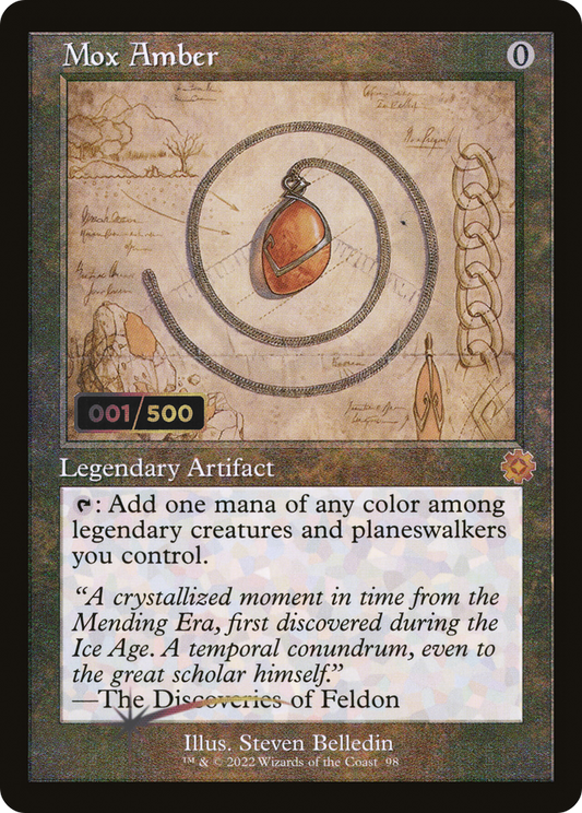 Mox Amber (Retro Schematic) (Serialized) [The Brothers' War Retro Artifacts]
