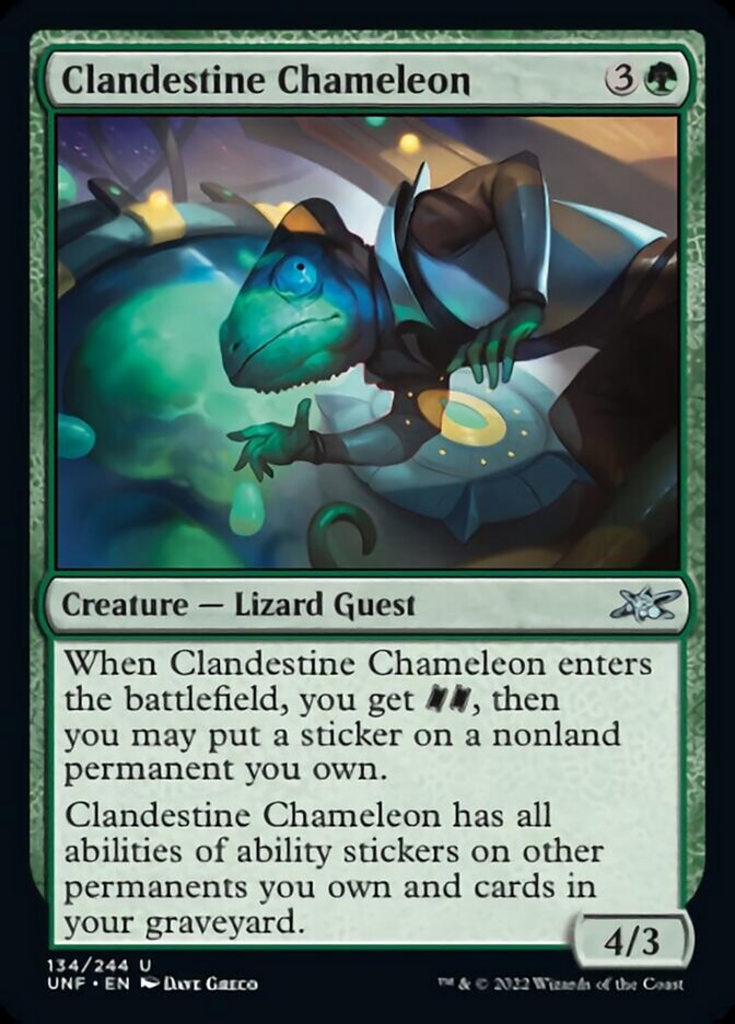Clandestine Chameleon [Unfinity] | Silver Goblin