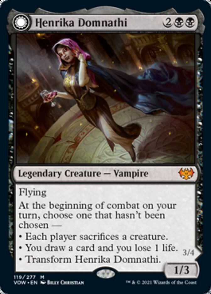 Henrika Domnathi // Henrika, Infernal Seer [Innistrad: Crimson Vow] Foil