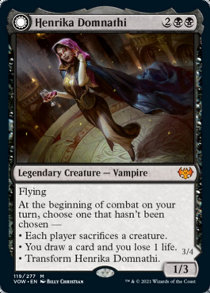 Henrika Domnathi // Henrika, Infernal Seer [Innistrad: Crimson Vow] Foil