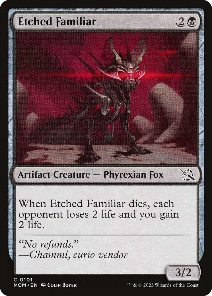 Etched Familiar [March of the Machine] | Silver Goblin