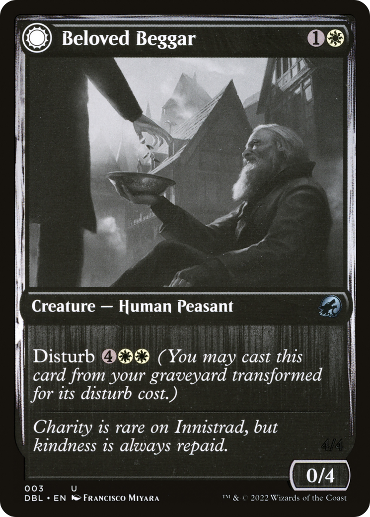 Beloved Beggar // Generous Soul [Innistrad: Double Feature] Foil